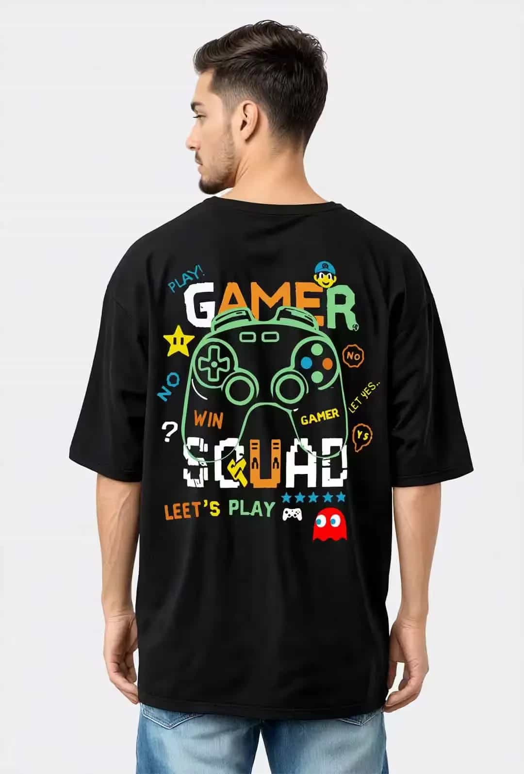 Wild Dragon Men's Oversized Gamer Squad T-Shirt